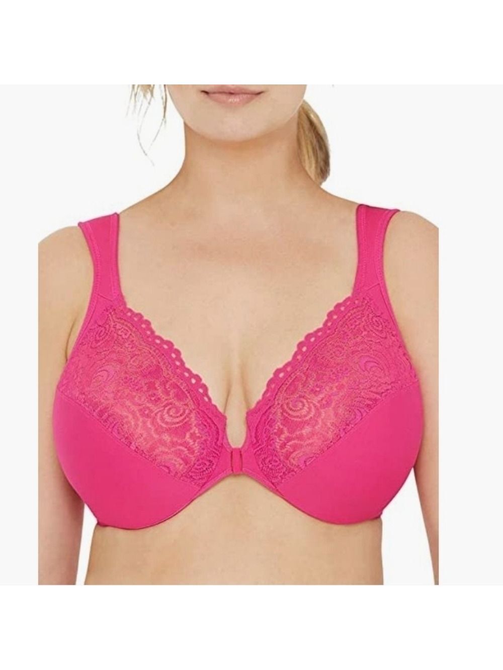 Glamorise Womens Full Figure Plus Size Wonderwire Front Bra